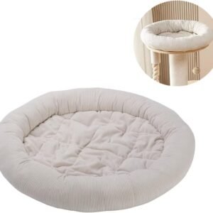 Round Cat Tree Tower Accessories Replacement Parts, Round Donut Cuddler Cat Dog Cushion Bed Add-ons for Plaform Perch Shelves (14")